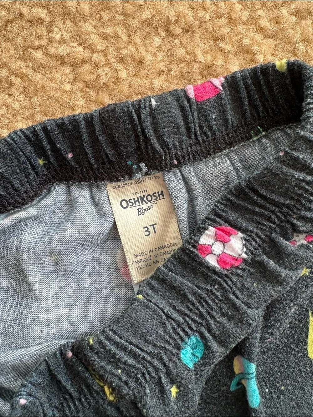 OshKosh B'gosh Black Astronaut Skateboard Pajama Set